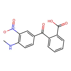 2-(4-(甲氨基)-3-硝基苯甲酰)苯甲酸 structure