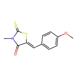 4-Thiazolidinone, 5-[(4-methoxyphenyl)methylene]-3-methyl-2-thioxo- structure