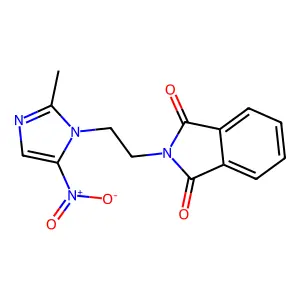 N-(2-(2-Methyl-5-nitro-1H-imidazol-1-yl)ethyl)phthalimide structure