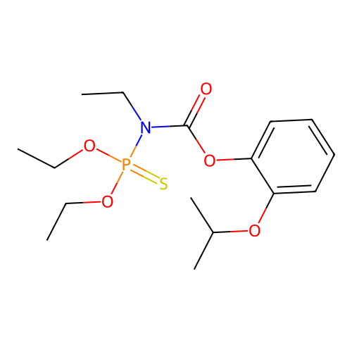 2-[(Propan-2-yl)oxy]phenyl (diethoxyphosphorothioyl)ethylcarbamate structure