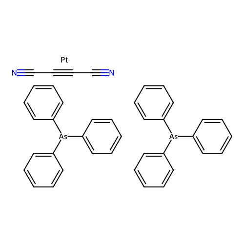 Chemical Compound (C40H30As2N2Pt) structure