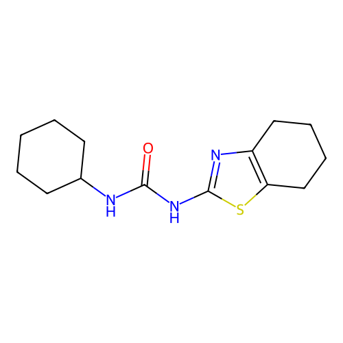 1-Cyclohexyl-3-(4,5,6,7-tetrahydro-1,3-benzothiazol-2-yl)urea structure