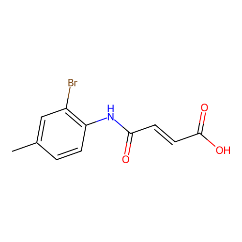 4-(2-Bromo-4-methylanilino)-4-oxobut-2-enoic acid structure