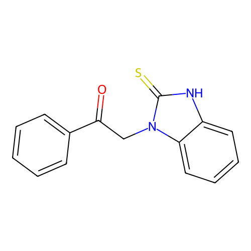 1-phenyl-2-(2-sulfanyl-1H-benzimidazol-1-yl)ethanone structure