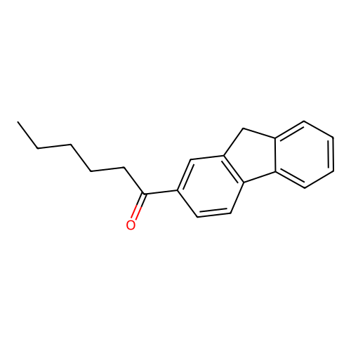 1-(9H-fluoren-2-yl)hexan-1-one structure
