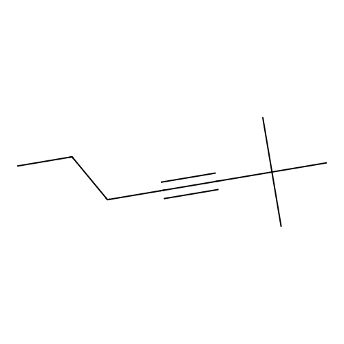 2,2-Dimethyl-3-heptyne structure