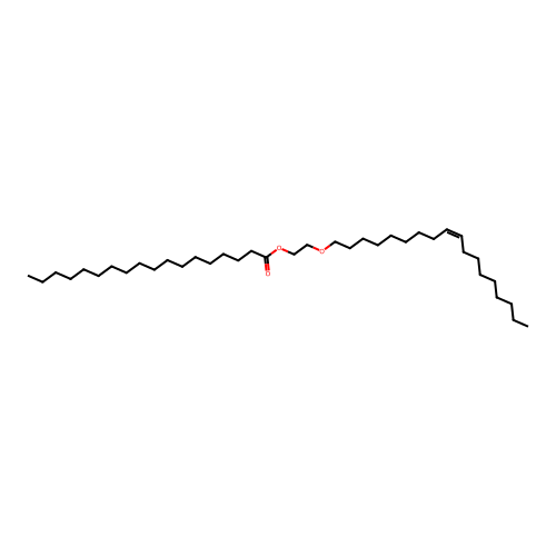 Stearic acid, 2-(9-octadecenyloxy)ethyl ester, (Z)- structure