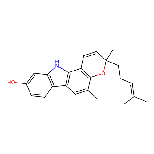 (R)-Mahanine structure