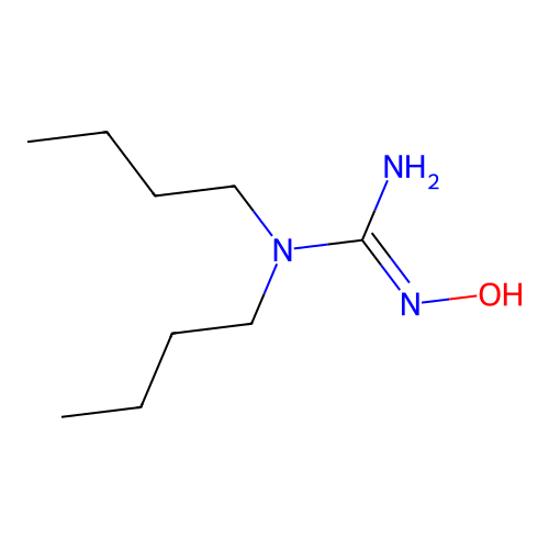 N',N'-dibutyl-N-hydroxyguanidine structure