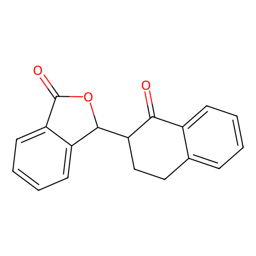 3-(1-oxo-1,2,3,4-tetrahydronaphthalen-2-yl)-2-benzofuran-1(3H)-one structure