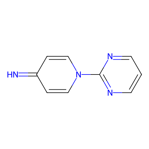 1-(2-Pyrimidinyl)-4(1H)-pyridinimine structure