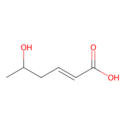 2-Hexenoic acid, 5-hydroxy- structure