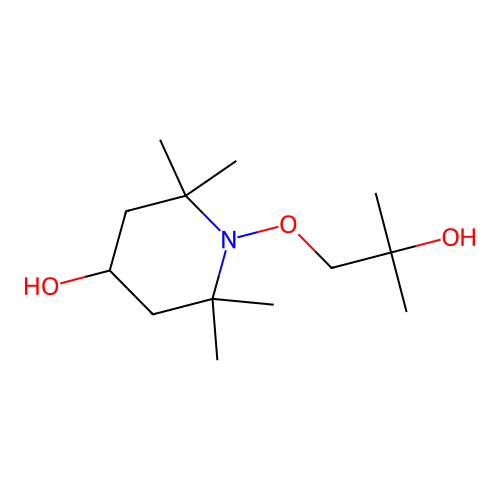 4-Piperidinol, 1-(2-hydroxy-2-methylpropoxy)-2,2,6,6-tetramethyl- structure