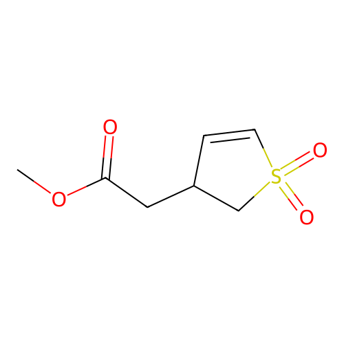 Methyl (1,1-dioxido-2,3-dihydro-3-thienyl)acetate structure