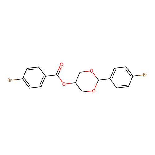 2-(4-Bromophenyl)-1,3-dioxan-5-yl 4-bromobenzoate structure
