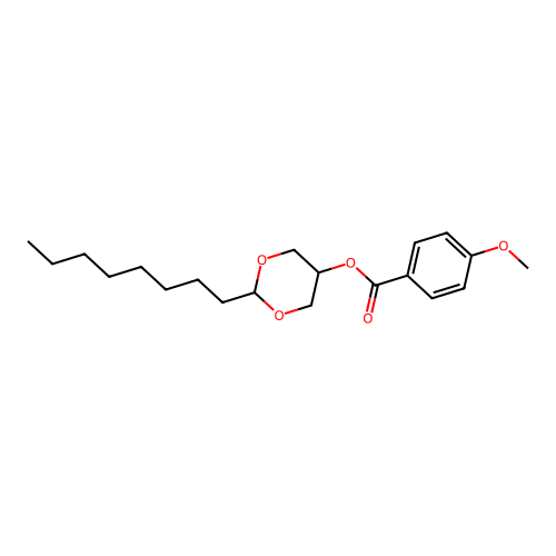 2-Octyl-1,3-dioxan-5-yl 4-methoxybenzoate structure