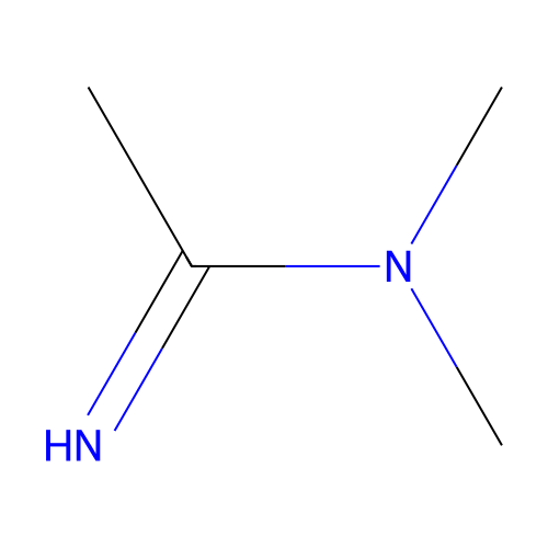 Ethanimidamide, N,N-dimethyl- structure