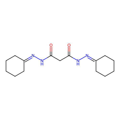 N'~1~,N'~3~-dicyclohexylidenemalonohydrazide structure