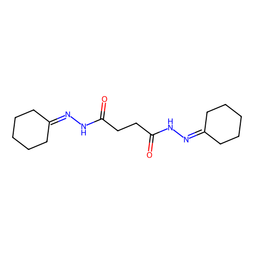 N'~1~,N'~4~-dicyclohexylidenesuccinohydrazide structure