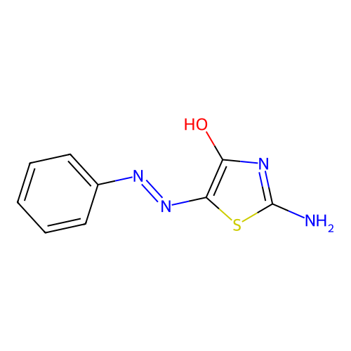 2-Amino-5-phenyldiazenyl-1,3-thiazol-4-ol structure