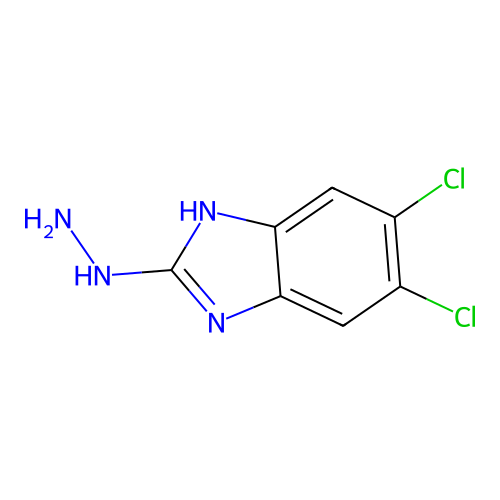 5,6-Dichloro-2-hydrazinobenzimidazole structure