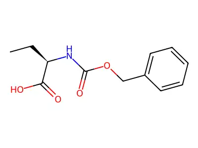 2-(Benzyloxycarbonylamino)butyric acid structure