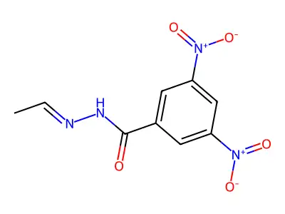 3,5-Dinitrobenzoic acid 2-ethylidenehydrazide structure