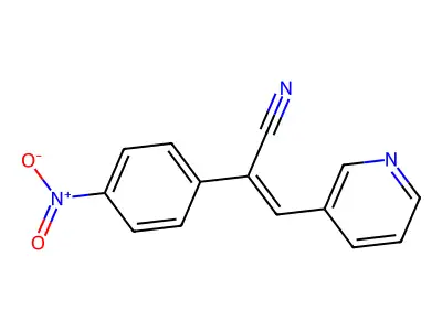 2-(4-Nitrophenyl)-3-pyridin-3-ylprop-2-enenitrile structure