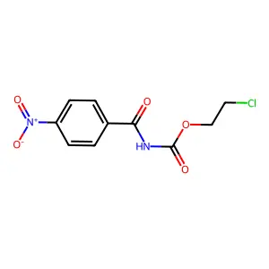 2-chloroethyl N-(4-nitrobenzoyl)carbamate structure