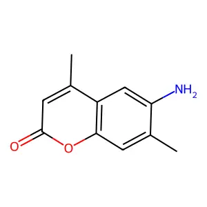 6-amino-4,7-dimethyl-2H-chromen-2-one structure