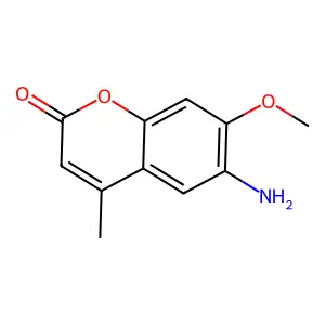 6-Amino-7-methoxy-4-methyl-2H-chromen-2-one structure