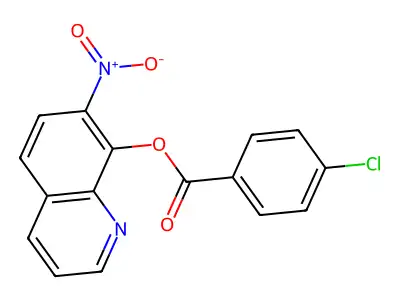 对氯苯甲酸7-硝基-8-喹啉酯 structure