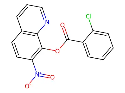 邻氯苯甲酸7-硝基-8-喹啉酯 structure