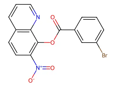 间溴苯甲酸7-硝基-8-喹啉酯 structure