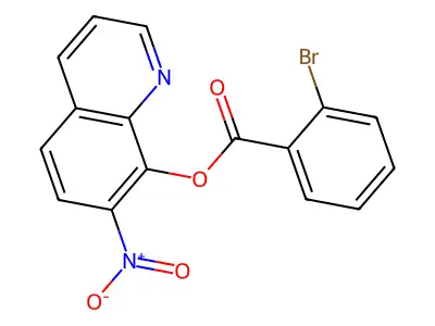 邻溴苯甲酸7-硝基-8-喹啉酯 structure