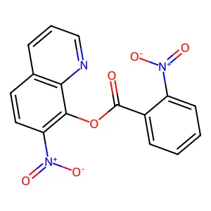 邻硝基苯甲酸7-硝基-8-喹啉酯 structure