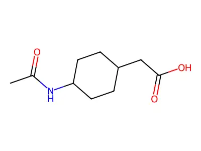 2-(4-Acetamidocyclohexyl)acetic acid structure