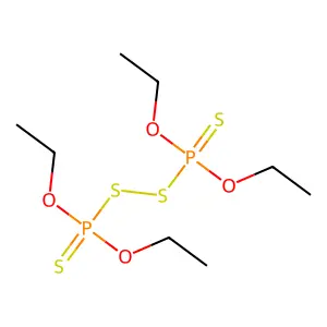 Thioperoxydiphosphoric acid ([(HO)2P(S)]2S2), OP,OP,OP',OP'-tetraethyl ester structure