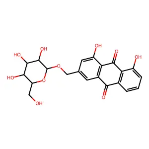 Aloe-emodin-glucoside structure