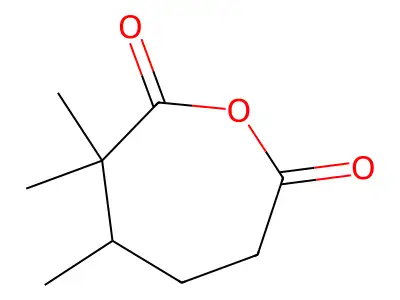 3,3,4-Trimethyloxepane-2,7-dione structure