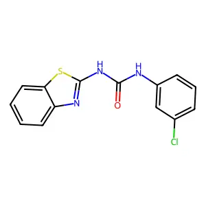 N-(1,3-Benzothiazol-2-YL)-N'-(3-chlorophenyl)urea structure