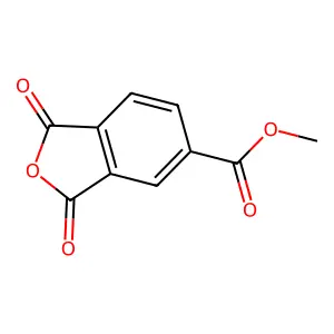 5-Isobenzofurancarboxylic acid, 1,3-dihydro-1,3-dioxo-, methyl ester structure