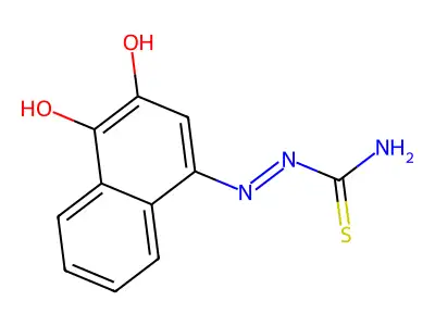 2-Hydroxy-1,4-naphthoquinone 1-(thiosemicarbazone) structure