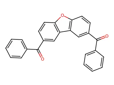 2,8-Dibenzoyldibenzofuran structure