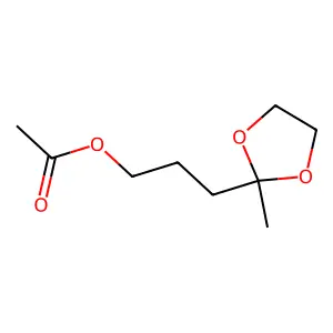 1-Acetoxy-4,4-(ethylenedioxy)pentane structure