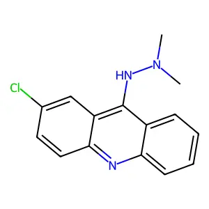 Acridine, 2-chloro-9-(2,2-dimethylhydrazino)- structure