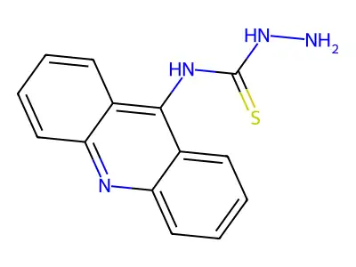 Semicarbazide, 4-(9-acridinyl)-3-thio- structure