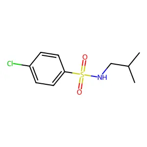 4-chloro-N-(2-methylpropyl)benzenesulfonamide structure