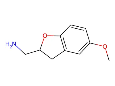 (5-甲氧基-2,3-二氢苯并呋喃-2-基)甲胺 structure