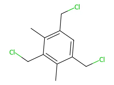 1,3-Dimethyl-2,4,6-tris(chloromethyl)benzene structure